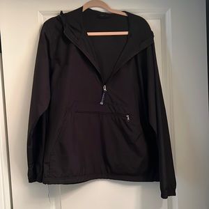 Charles river black pullover wind breaker